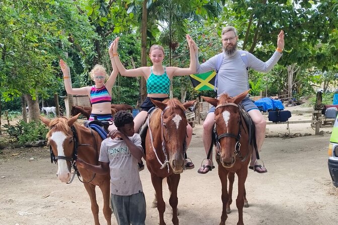 Horseback Riding and Swim Experience - Riding along the Jamaican coast