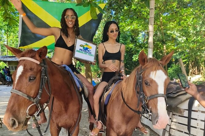 Horseback Riding and Swim Experience - Getting settled on a well-trained horse