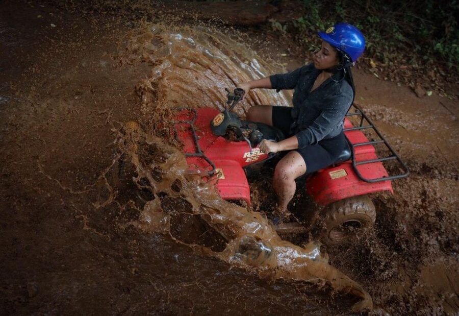 Horseback Riding & ATV Adventure with Ziplines & Cenote - ATV trails through the jungle
