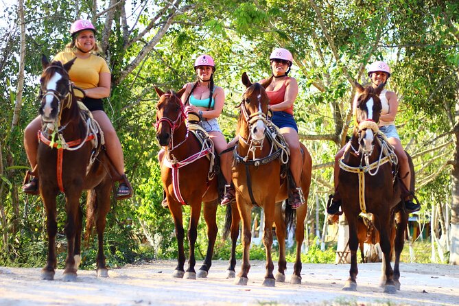 Horseback Riding Cenote, Zipline.Transportation & Tequila Tasting - From Cancun to the Mayan jungle