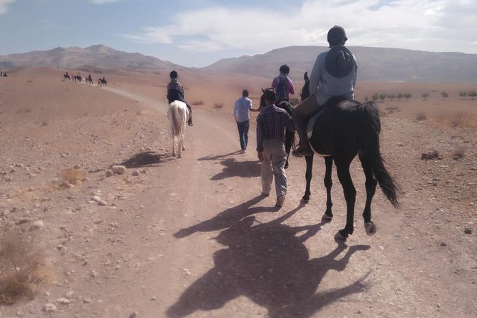Horseback Riding in a special agafay desert - Riding the Dusty Trails Toward Agafay