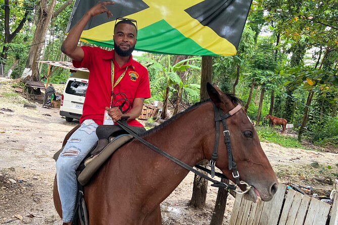Horseback Riding In The Ocean from Montego Bay Private Transfer - The trail ride before the water