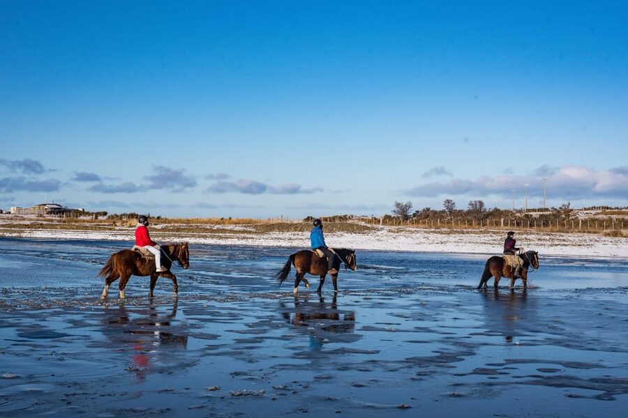 Horseback Riding near Strait of Magellan - The viewpoint toward Tierra del Fuego