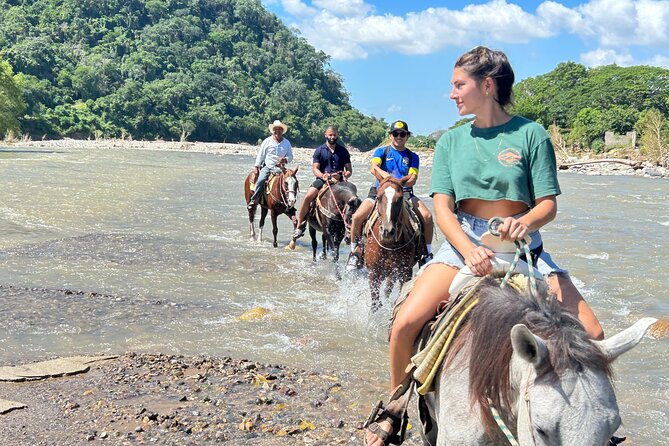 Horseback Riding & Swim: Tequila Tasting, BBQ & Margaritas - Riding along the Mascota River