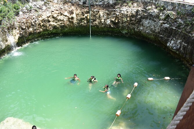 Horseback riding Tour with ATV circuit, ziplines and Cenote - Horseback riding through the jungle