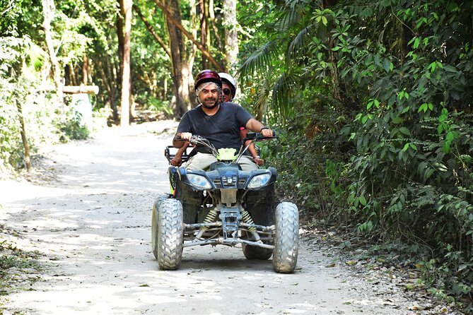 Horseback riding Tour with ATV circuit, ziplines and Cenote - Cooling off in the cenote