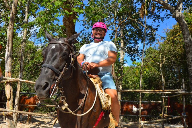 Horseback riding with ATV, zip lines and cenote, lunch and transfer - Two Tacos, Water, and Extra-Cost Temptations