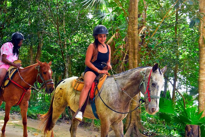 Horseback Riding with ATV, Zipline, Cenote and Tequila Tasting - Three ziplines above the trees