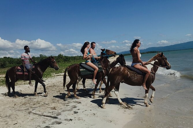 Horseback “SPECIAL”- Negril’s Beach Ride N’ Swim with Free photos/videos - Guides, horses, and the feel of the ride