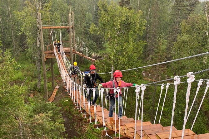 Horseback & Zipline Adventure in Alaska Mountains includes Lunch - Six zipline lines across Wolverine Canyon
