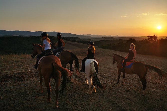 Horsebackriding - explore Tuscan nature - Arriving at Pieve a Salti near Siena