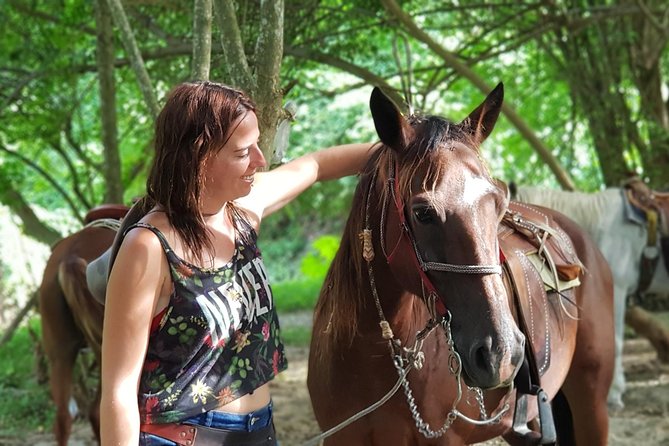 Hot Springs Horseback Riding Adventure - A rural ride through farmland and mountain views