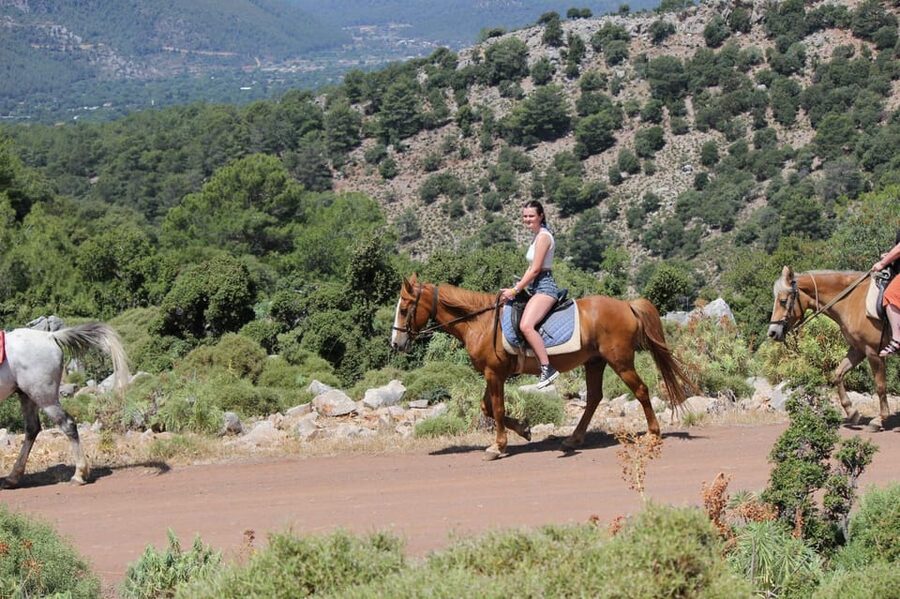 Icmeler Horse Riding Through The Rivers and Forest - A gentle introduction for nervous beginners
