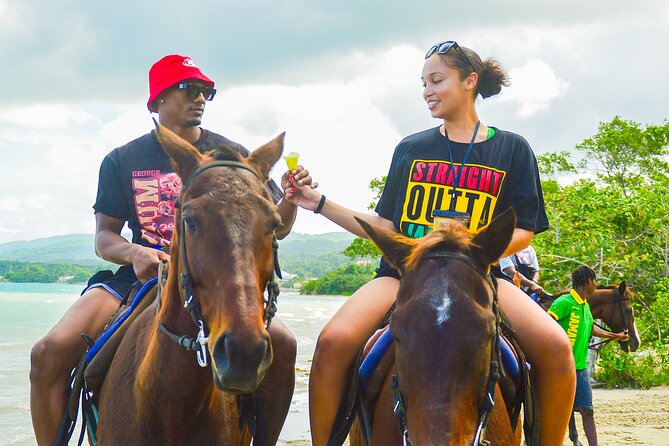 Jamaica's Ocean Horseback Bamboo Raft Adventure and Transport - Starting with pickup in Montego Bay