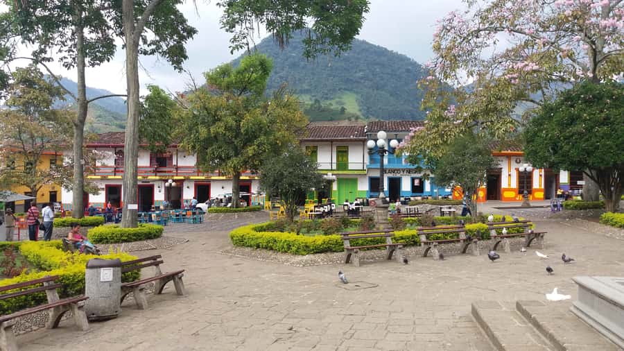 Jardín: Horseback Ride with Coffee Villa and Waterfall - Wandering through Jardín’s flower-filled center