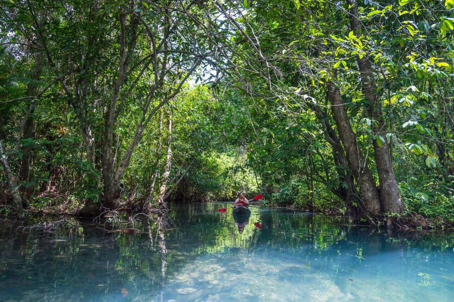Krabi: Crystal Lagoon Kayaking and Horseback Riding Day Trip - Two very different sides of Krabi in six hours