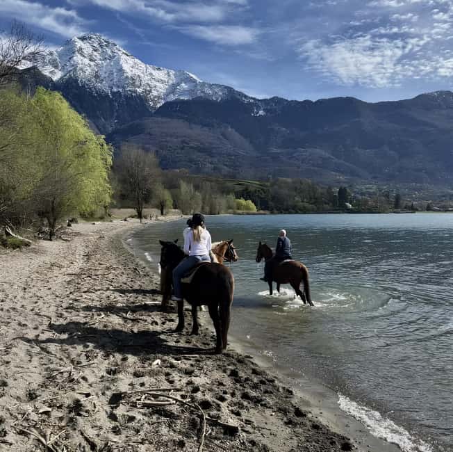Lake Como: Horseback Riding Tour from Colico - The five-minute arena session helps beginners