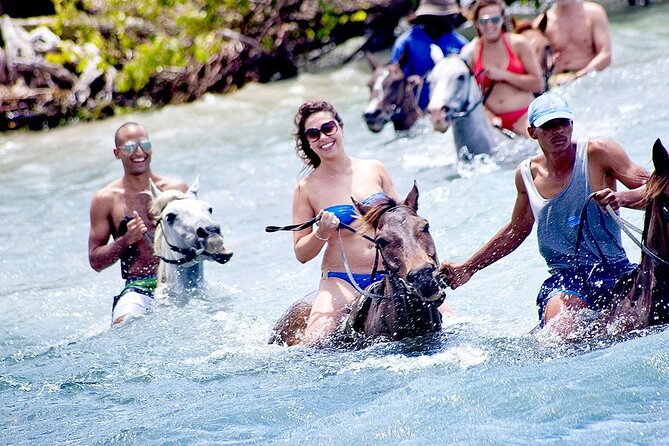 Lethe Bamboo Rafting, ATV, Horseback Riding Tour in Montego Bay - Horseback riding with a swim at the end
