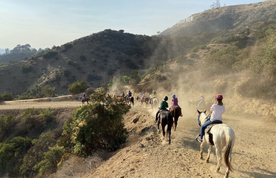 Los Angeles: Mulholland Trail Horseback Riding Tour - Arriving at Sunset Ranch above Beachwood Drive