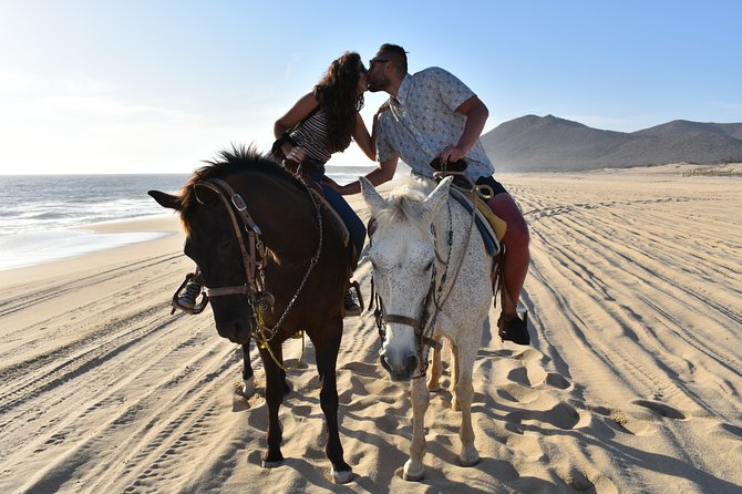 Love is in the air: Private Cabo Beach Sunset Horse Ride W Dinner - What the private format adds