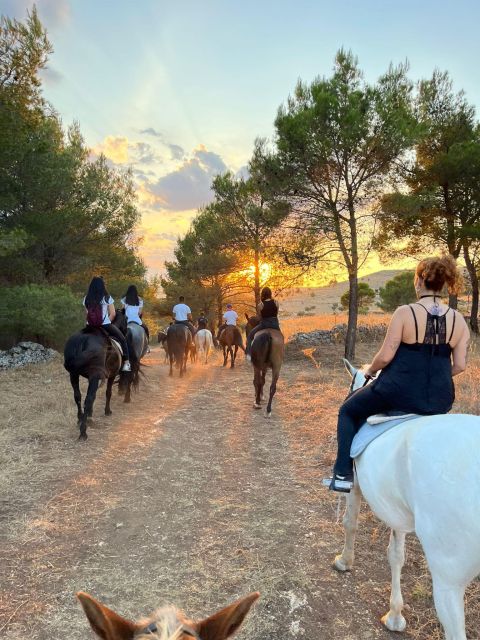 Matera: sunset horseback riding tour on Murgia - Riding into the Parata Forest