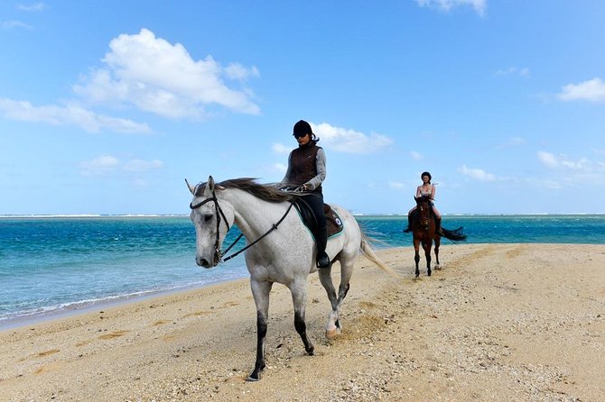 Mauritius Horse Riding at Riambel - Along Riambel Beach on horseback