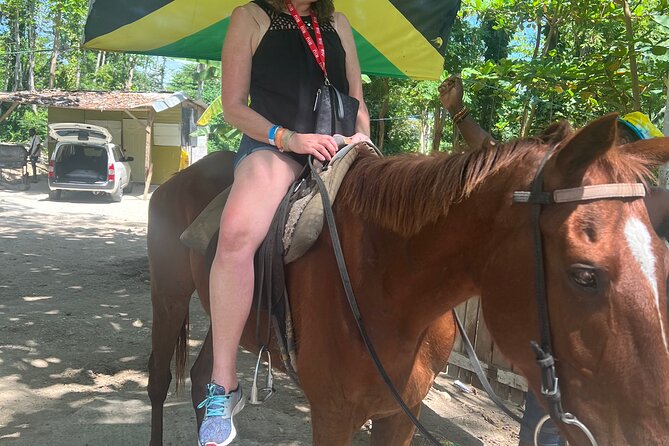 Montego Bay Adventure Day: ATV, Zip-lining & Horseback Riding Fun - Ziplining through the Jamaican treetops