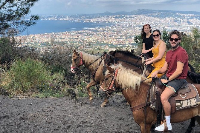 Mount Vesuvius Guided Horse Riding Tour with Sample Wine - The view from the upper trail