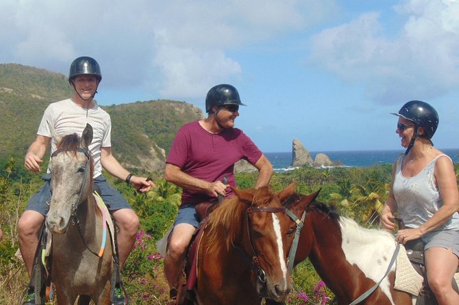 Nature & Historical Horseback Riding Tours St. Lucia - Getting comfortable with the horses