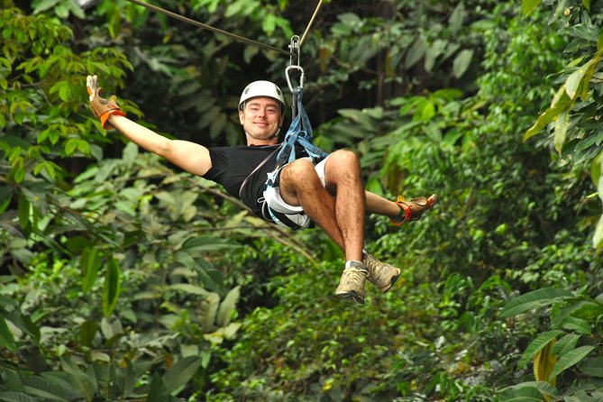 Ocean View Zip Line + Horseback Riding & Natural Pool Combo - The first two hours: up by tractor, down by cable