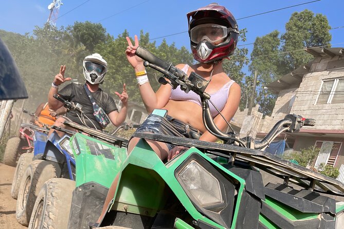 Ocho Rios ATV, Horseback Riding, Dunn's River and Bamboo Rafting - Climbing Dunn’s River Falls