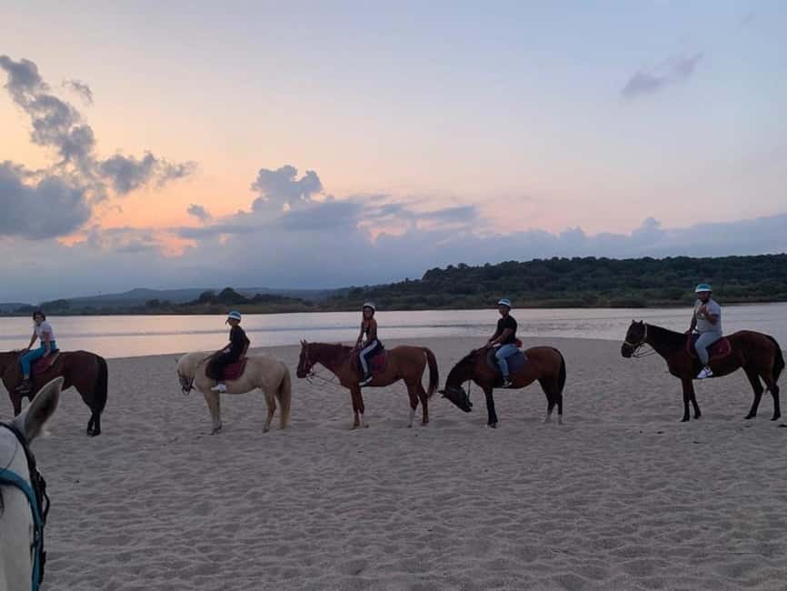Orosei: horse riding on the beach - Riding through the water