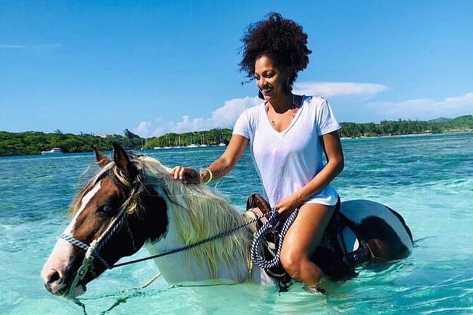 Private Horseback Riding, Swim & Blue Hole Secret Falls - Horseback riding with a swim