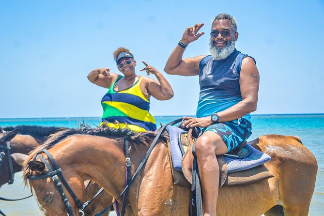 Private Tour to Dunns River and Horseback Riding with Local Guide - A beach horseback ride changes the pace