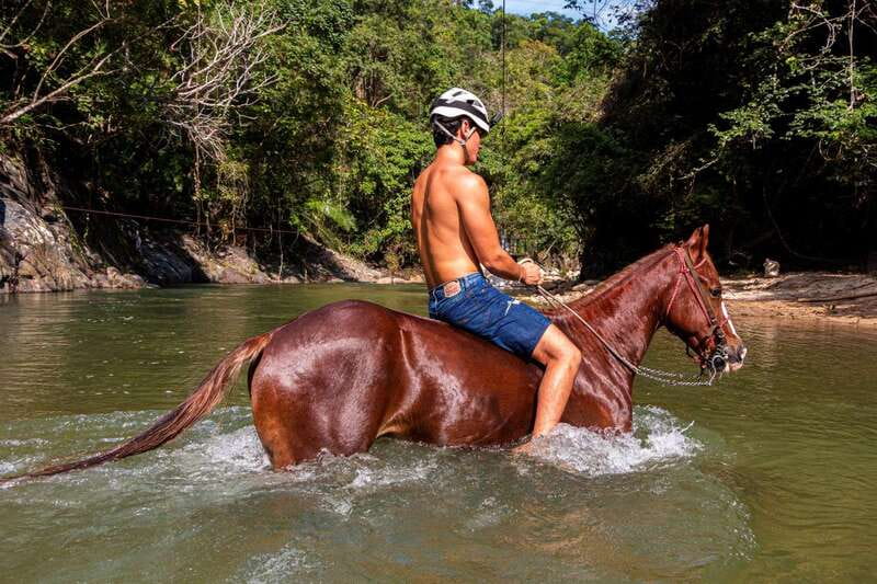 Puerto Vallarta Horseback Riding - Meeting the horses and getting ready to ride