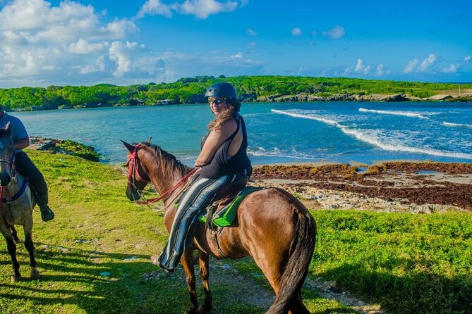Punta Cana Horseback Ride: Jungle, Macao Beach & Free Pick Up - Riding toward Macao Beach