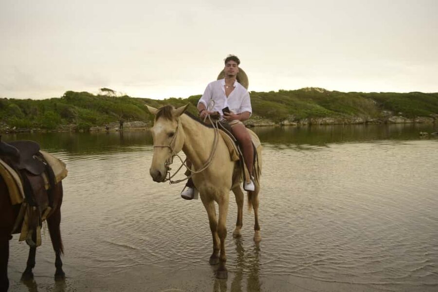 Punta Cana: Horseback Ride to Macao Beach - Riding along Macao Beach
