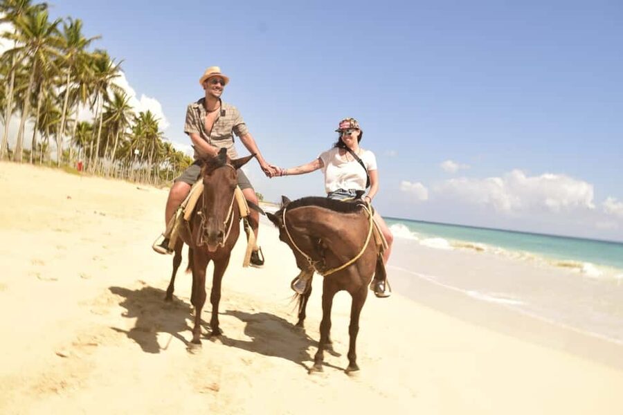 Punta Cana: Horseback Ride to Macao Beach - The village gives the ride a local setting