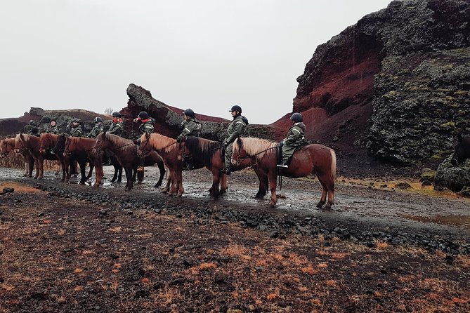 Red Lava Horse Riding Tour From Reykjavik - Pickup, timing, and group size