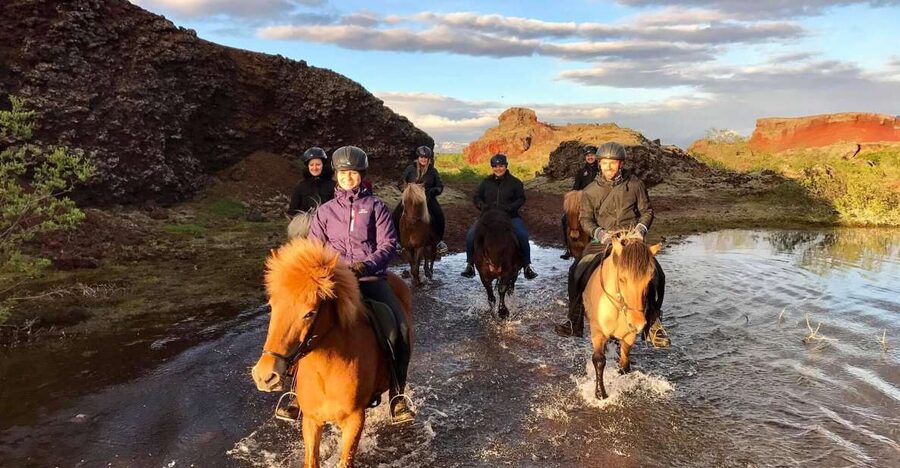 Reykjavik: Evening Sleipnir Horse Riding Tour with Pickup - Meeting the Icelandic horses