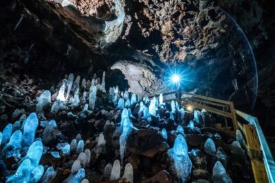 Lava Cave, Hot Springs, Horses & Waterfalls Tour