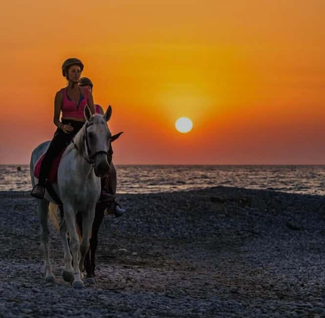 Rhodes Island: Horseback Riding at the Beach During Sunset - The one-hour ride: a steady pace beside the sea