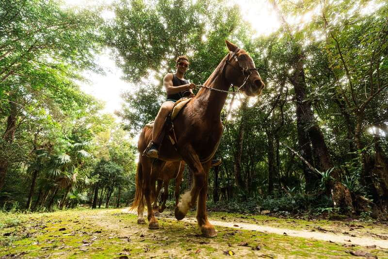 Riviera Maya: Horseback Ride, Zipline, and ATV Adventure - El Rey Polo Club starts the day gently