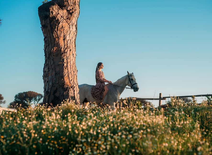 Rome: Horseback Riding Experience in Castel Fusano - Meeting your horse and getting started