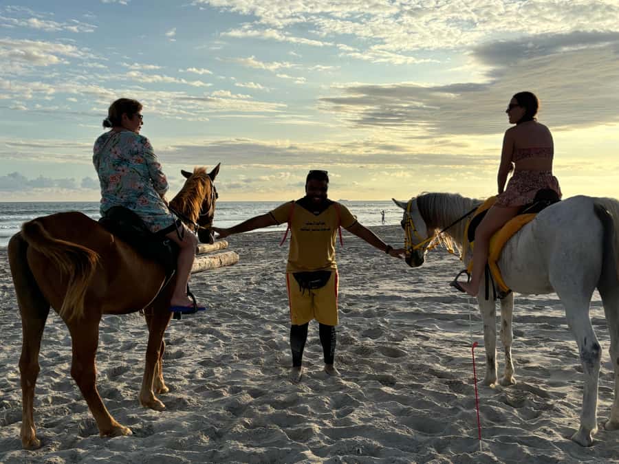 Salalah Horse Riding on the Beach optional Hotel Pick & Drop - Riding into Salalah’s seaside sunset