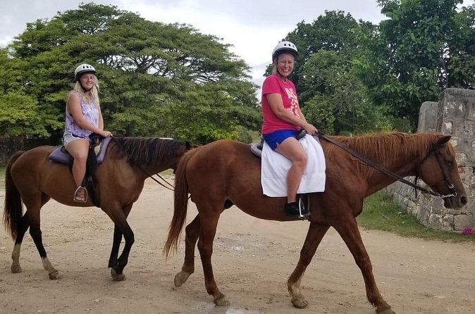 Sand n Saddle Horseback Ride & Swim Tour from Runaway Bay - Entering the Caribbean Sea on horseback