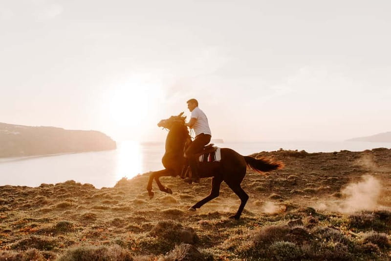 Santorini: Extreme Horse Safari with Beach Gallop - The caldera viewpoint is worth the climb