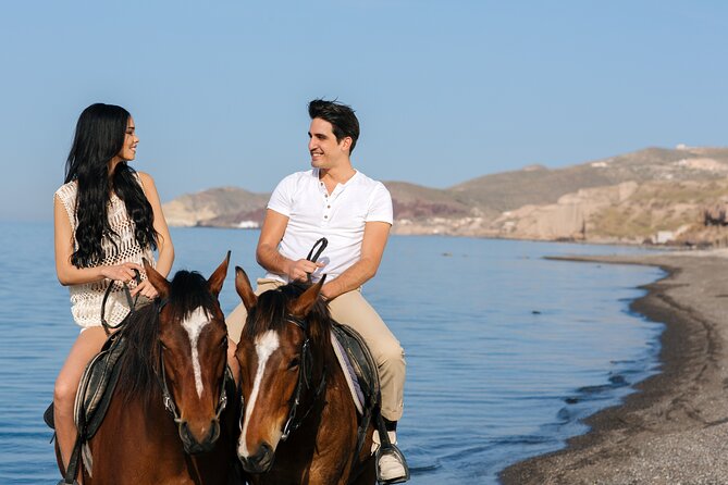 Santorini: Horse Riding to the Black Sandy Beach (Eros beach) - Quick takeaways