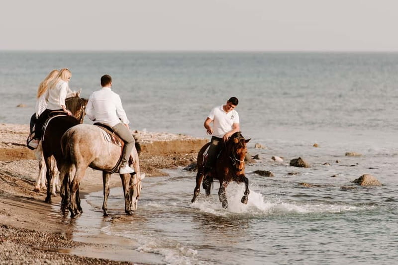 Santorini: Horseback Riding on the Black Sandy Eros Beach - Price and practical value at $117