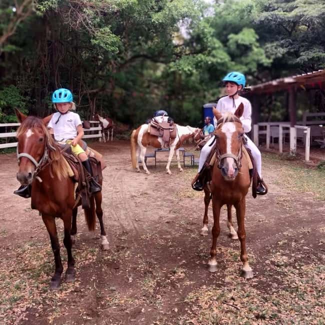 Scenic Horseback Trail - Mounting Up In A Small Group